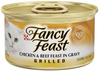 Fancy Feast Grilled Chicken Beef and Gravy Wet Cat Food