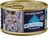Blue Buffalo Wilderness High-Protein Grain-Free Chicken Recipe Canned Food For Mature Cats