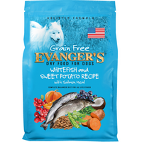 Evanger's Grain Free Whitefish, Sweet Potato and Salmon Dry Dog Food