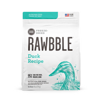 Bixbi Rawbble Freeze Dried Grain Free Duck Recipe for Dogs