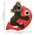 Kong Pull A Partz Pals Bear Dog Toy