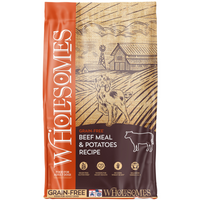 Wholesomes Grain Free Beef Meal & Potatoes Recipe Dry Dog Food