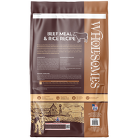 Wholesomes Beef Meal & Rice Recipe Dry Dog Food