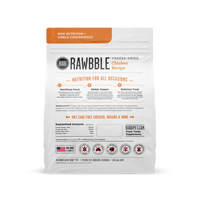 Bixbi Rawbble Freeze Dried Grain Free Chicken Recipe for Dogs