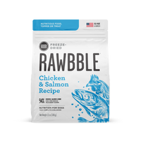 Bixbi Rawbble Freeze Dried Grain Free Chicken Salmon Recipe for Dogs