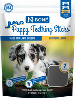 N-Bone Puppy Teething Sticks Jumbo Chicken Flavor
