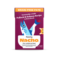 Made By Nacho Grain-Free Pate Sustainably-Caught Pollock & Salmon Recipe In Bone Broth Tetra