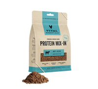 Vital Essentials Freeze Dried Raw Protein Mix In Beef Recipe Ground Topper for Dogs