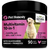 Pet Honesty Dog 10 in 1 Multivitamin Glucosamine Soft Chews, Chicken