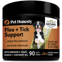 Pet Honesty Dog Flea & Tick Support Soft Chews, Bacon
