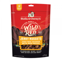 Stella & Chewy's Wild Red Jerky Nuggets Dog Treats Chicken & Duck Recipe