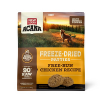 Acana Freeze Dried Dog Food and Topper Grain Free High Protein Fresh and Raw Animal Ingredients FreeRun Chicken Recipe Patties