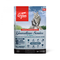 ORIJEN Dry Senior Cat Food Grain Free Premium High Protein Fresh & Raw Animal Ingredient Guardian Senior