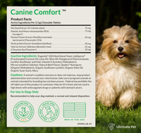 Ultimate Pet Nutrition Canine Comfort Dog Calming Support Supplement
