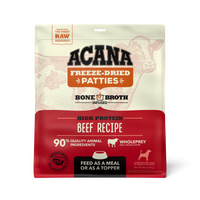 ACANA Freeze Dried Dog Food & Topper, Grain Free, High Protein,  Fresh & Raw Animal Ingredients, Ranch Raised Beef Recipe, Patties