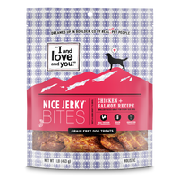 I And Love And You Nice Jerky Grain Free Chicken & Salmon Dog Treats