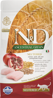 Farmina N&D Ancestral Grain Feline Chicken & Pomegranate Neutered Dry Cat Food