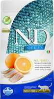 Farmina N&D Ocean Feline Neutered, Herring & Orange Adult Dry Cat Food