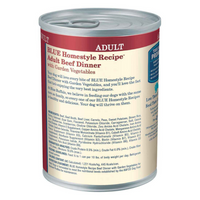 Blue Buffalo Homestyle Recipe Adult Beef Dinner with Garden Vegetables Canned Dog Food