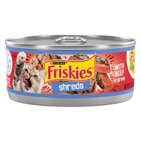 Friskies Shreds Beef and Gravy Wet Cat Food
