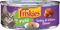 Purina Friskies Pate Turkey & Giblets Wet Cat Food