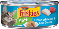 Friskies Pate Ocean Whitefish & Tuna Wet Cat Food