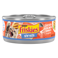 Friskies Savory Shreds Chicken and Salmon Wet Cat Food