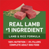 One Lamb and Rice Dry Dog Food