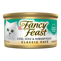Fancy Feast Classic Pate Cod Sole and Shrimp Wet Cat Food
