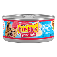 Friskies Prime Fillets Ocean Whitefish and Tuna in Sauce Wet Cat Food