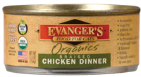 Evanger's Organic Braised Chicken Canned Cat Food