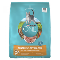 Purina One Tender Selects Blend Real Chicken Dry Cat Food