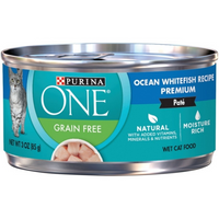 Purina One Grain Free Premium Pate Whitefish Wet Cat Food