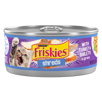 Friskies Savory Shreds Turkey and Giblets Wet Cat Food