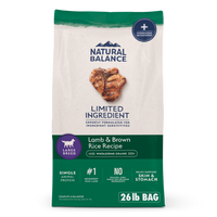 Natural Balance Limited Ingredient Lamb & Brown Rice Large Breed Recipe Dry Dog Food