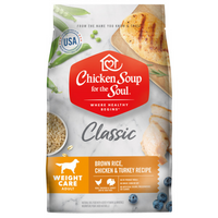 Chicken Soup Weight Care Brown Rice, Chicken & Turkey Recipe Dog Food