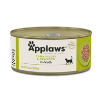 Applaws Natural Tuna with Seaweed in Broth Can Cat Food