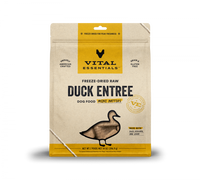Vital Essentials Freeze Dried Grain Free Duck Mini Patties Entree for Dogs Food