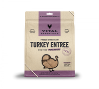 Vital Essentials Freeze Dried Grain Free Turkey Mini Patties Entree for Dogs Food