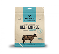 Vital Essentials Freeze Dried Beef Grain Free Mini Patties Entree for Dogs Food