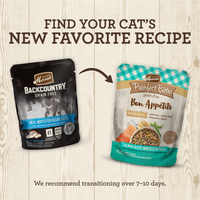 Merrick Backcountry Grain Free Gluten Free Premium High Protein Wet Cat Food, Whitefish Recipe Cuts With Gravy