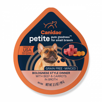 Canidae Pure Petite Small Breed Cup Minced with Beef & Carrots Wet Dog Food,