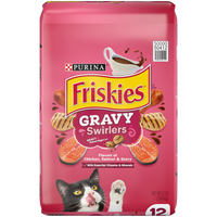 Friskies Gravy Swirlers Chicken and Salmon Dry Cat Food
