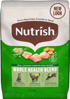 Rachael Ray Nutrish Real Chicken & Brown Rice Recipe Whole Health Blend Dry Cat Food