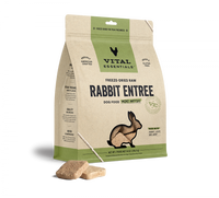 Vital Essentials Freeze Dried Grain Free Rabbit Mini Patties Entree for Dogs Food