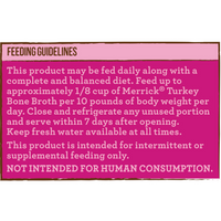 Merrick Turkey Bone Broth Wet Dog Food Topper