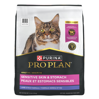 Purina Pro Plan Probiotics Sensitive Skin & Stomach Turkey & Oat Meal Natural Dry Cat Food