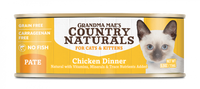 Grandma Mae's Country Naturals Grain Free Chicken Dinner Pate Canned Food for Cats