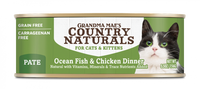 Grandma Mae's Country Naturals Grain Free Ocean Fish & Chicken Dinner Pate Canned Food for Cats