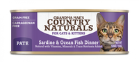 Grandma Mae's Country Naturals Grain Free Sardine & Ocean Fish Dinner Pate Canned Food for Cats
